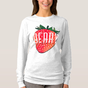 Camiseta Dulce de fresa rosa de fresa roja