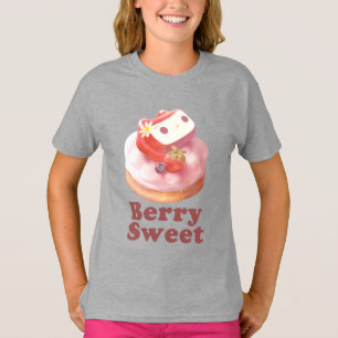 Camiseta Dulce de Frutas: Tarta de Fresa de Chica Conejo