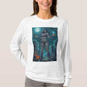 Camiseta Dulce de Halloween o Novia Zombie con Sesos