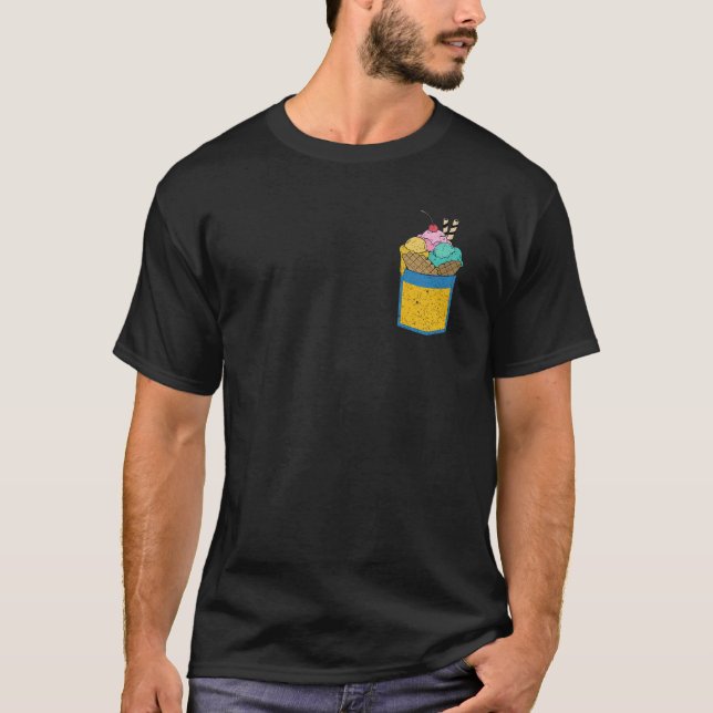 Camiseta Dulce de helado de postre Dulces de verano de bols (Anverso)