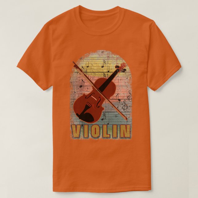 Camiseta Dulce de instrumentos de cadena retro (Diseño del anverso)