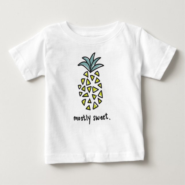 Camiseta dulce de la piña del bebé/de los niños (Anverso)