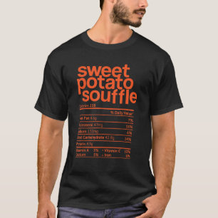 Camiseta Dulce de Papa Souffle Nutrición Hechos Acción de G