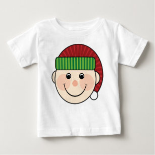 Camiseta dulce del bebé del duende del navidad