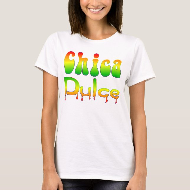 Camiseta dulce del chica (Anverso)
