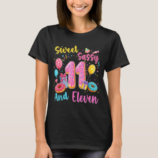 Camiseta Dulce descarada y cumpleaños 11 de once donut dulc