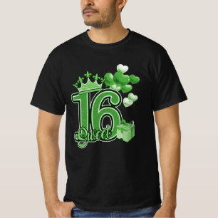 Camiseta Dulce Dieciséis Aniversario Verde