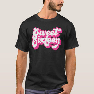 Camiseta Dulce Dieciséis Chicas De 16 Años Mujeres Rosa 16t