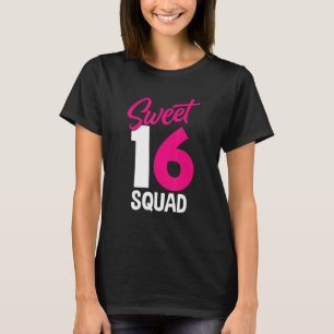 Camiseta Dulce Dieciséis padres escuadrones coincidiendo co