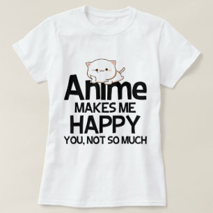 Camiseta Dulce diseño de gato anime Kawaii divertido