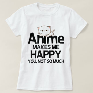 Camiseta Dulce diseño de gato anime Kawaii divertido