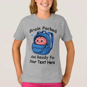Camiseta Dulce diseño personalizable de “Cerebro listo” par