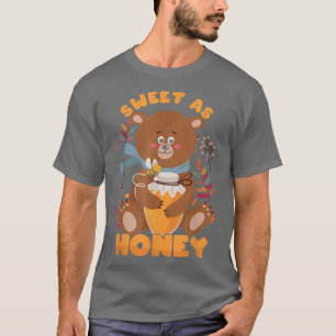 Camiseta Dulce divertido como Honey Cute Oso Abeja Hijo Dau