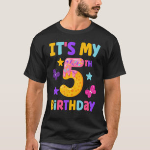 Camiseta Dulce Donut Es Mi Cumpleaños Número 5 5 Años