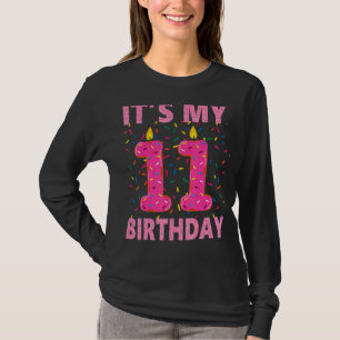 Camiseta Dulce donut es mi primer cumpleaños 11 años 1