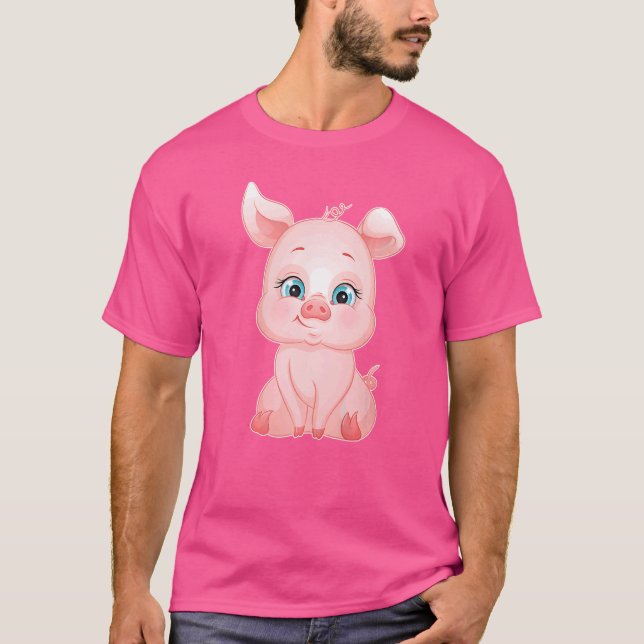 Camiseta Dulce dulce cerdo lechón 1 (Anverso)