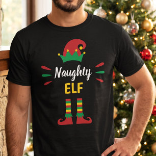 Camiseta Dulce Elfo Travieso Grupo de Navidad