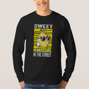 Camiseta Dulce En La Calle Para Un Jefe De Puesto De Limona