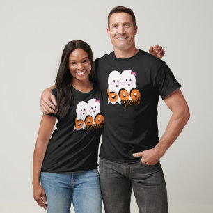 Camiseta Dulce escuadrón de fantasmas y brujas negro