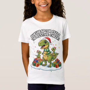 Camiseta Dulce familia de Fukuiraptor en Navidad – Dino fes
