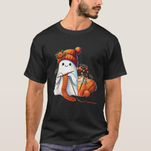Camiseta Dulce Fantasma Amantes del Ganchillo de Halloween