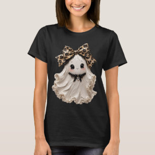 Camiseta Dulce Fantasma Coqueta de Halloween con lazo de Le