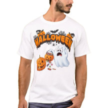 Dulce Fantasma de Dibujos Animados y Calabaza de C