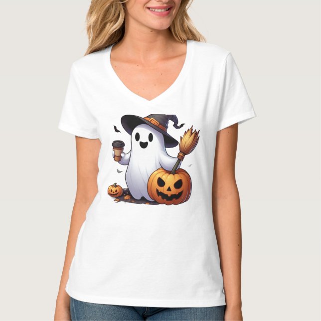 Camiseta Dulce fantasma de Halloween  (Anverso)