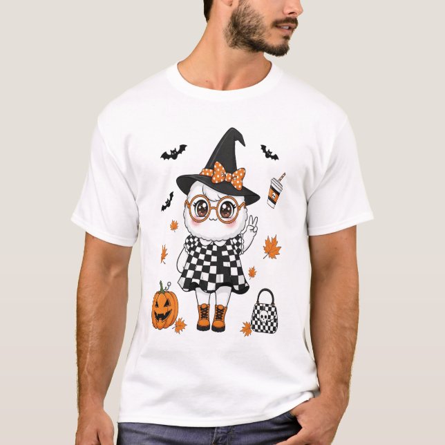 Camiseta Dulce Fantasma de Halloween (Anverso)