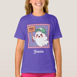 Camiseta Dulce Fantasma de Halloween Truco o Trato Niños Pe