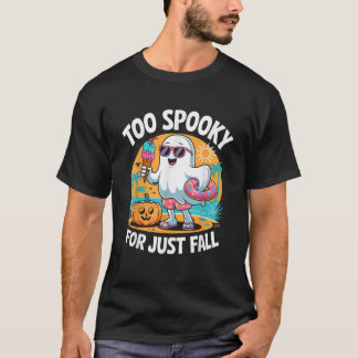 Camiseta Dulce Fantasma De Summerween Divertida Playa Hallo