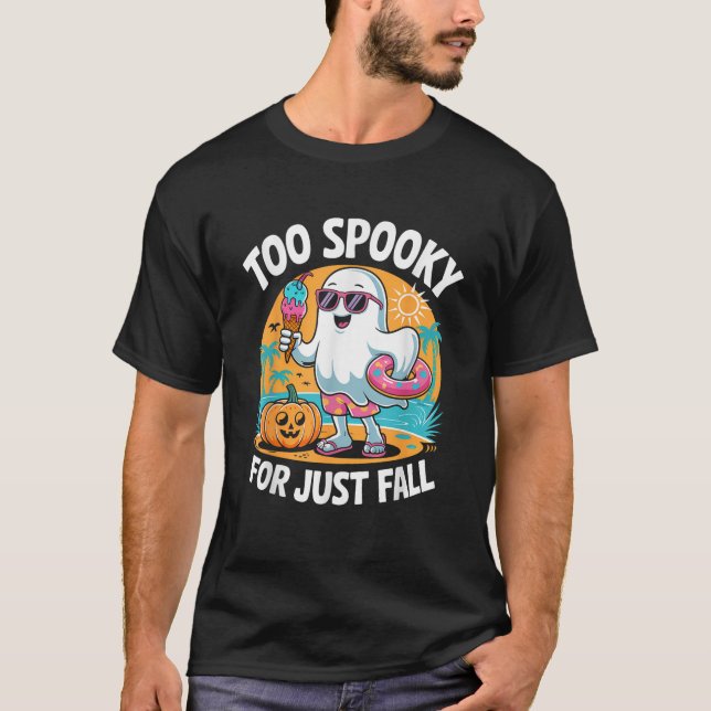 Camiseta Dulce Fantasma De Summerween Divertida Playa Hallo (Anverso)