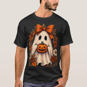 Camiseta Dulce Fantasma Halloween Kawaii Temporada de Calab