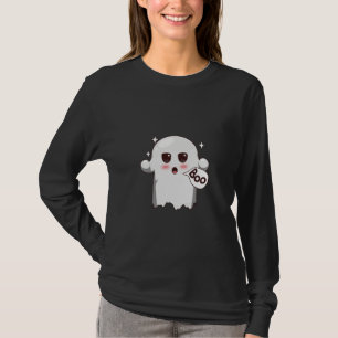 Camiseta Dulce Fantasma Kawaii Que Dice Boo - Adorable Hall