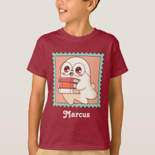 Camiseta Dulce fantasma libresco de Halloween para niños am
