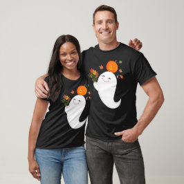 Camiseta Dulce Fantasma Little Boo de Halloween Negro