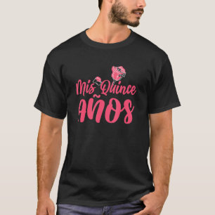 Camiseta Dulce Fiesta de Cumpleaños Mexicano Quinceanera Mi