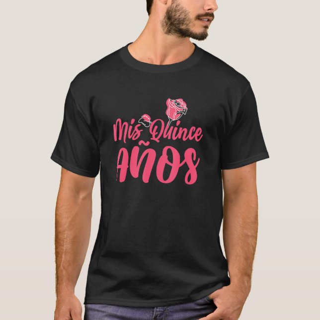 Camiseta Dulce Fiesta de Cumpleaños Mexicano Quinceanera Mi (Anverso)