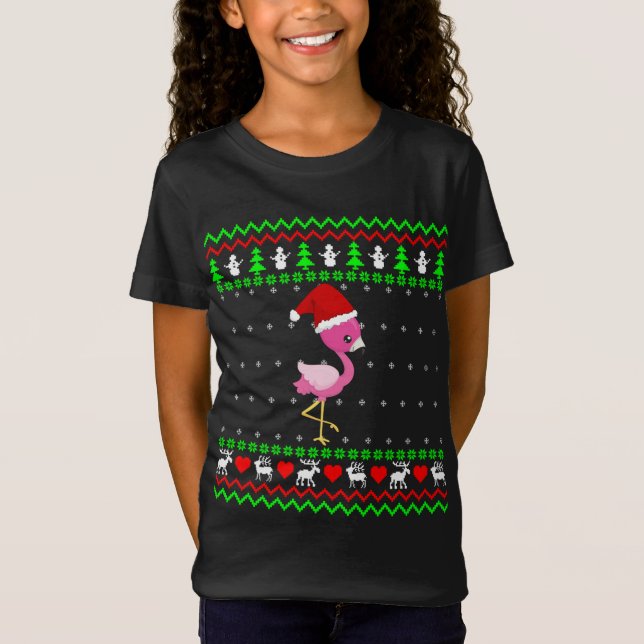 Camiseta Dulce Flamingo Navidades feos (Anverso)