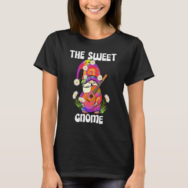 Camiseta Dulce Gnome Feliz Navidad Tie Dye Pajamas (Anverso)