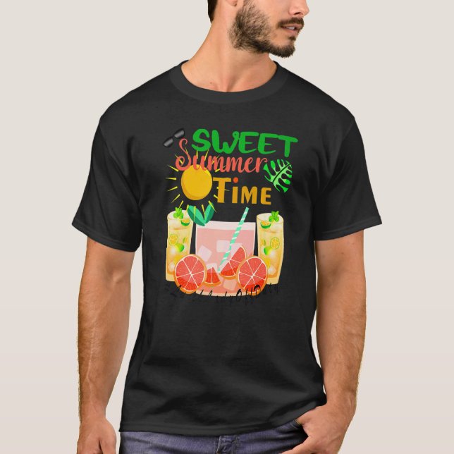 Camiseta Dulce Hora De Verano El Último Día Del Almuerzo Es (Anverso)