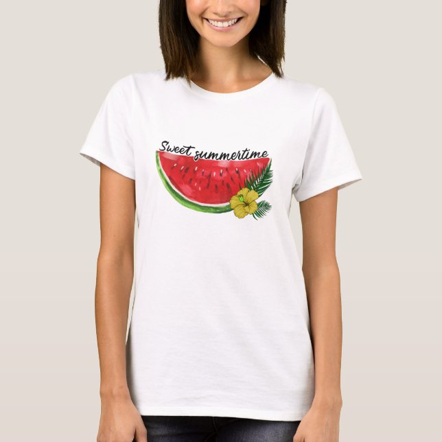 Camiseta Dulce hora de verano | sandía acuática (Anverso)