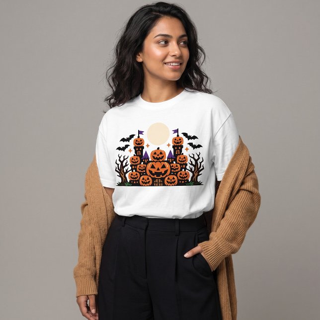 Camiseta Dulce Jack O'Lantern Castillo Embrujado Halloween (Subido por el creador)