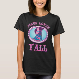 Camiseta Dulce Jesús Ama a Todos Vaquera Cristiana
