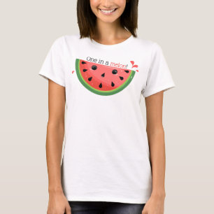 Camiseta Dulce juego de palabras de sandía, ¡Uno en un meló