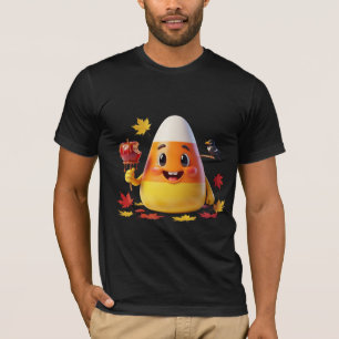 Camiseta Dulce Kawaii de Elote con Manzana de Caramelo y Ho