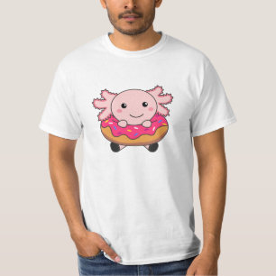 Camiseta Dulce Ley de Vándalos de Axolotl Donut Pink