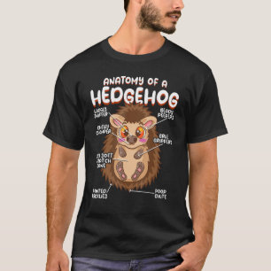 Camiseta Dulce Lindo Anatomía De Un Erizo 1