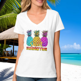 Camiseta dulce lindo verano tiempo piña