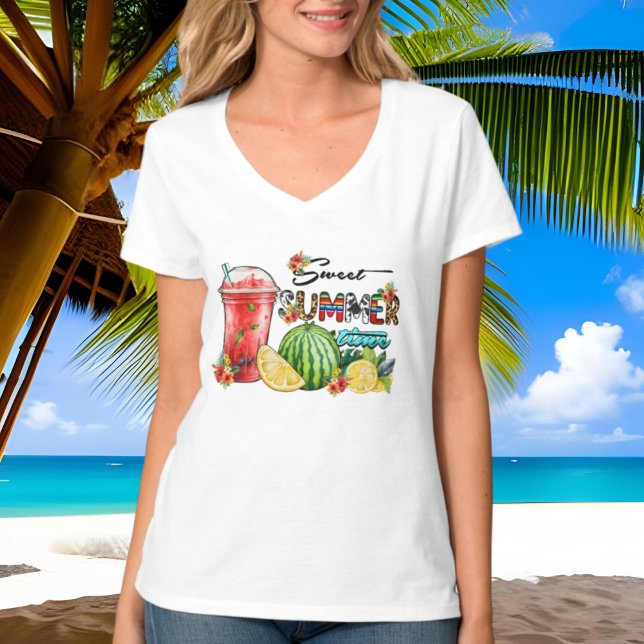Camiseta dulce lindo verano tiempo sandía (Subido por el creador)